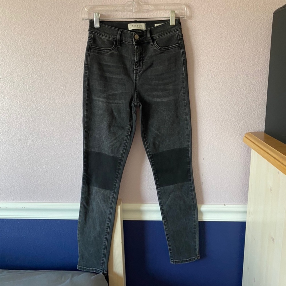 pacsun straight leg high rise jeans